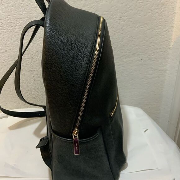 Kate Spade Leila Dome Backpack Black Pebbled Leather K8155 NWOT $399 Retail - Picture 8 of 9